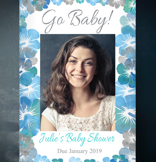 Personalised Baby Shower Selfie Frames