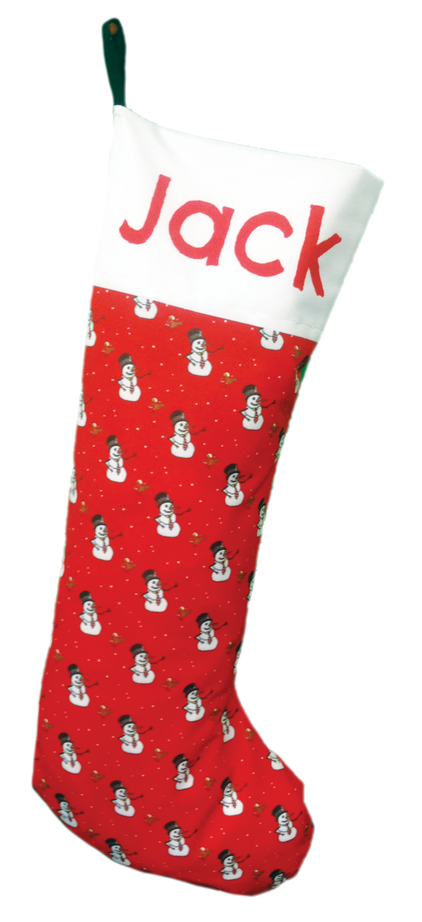 Snow Man Stocking